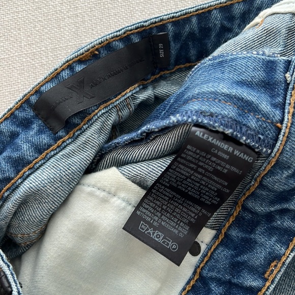 ALEXANDER WANG High Waist Cutoff Denim Jean Shorts - Picture 4 of 7